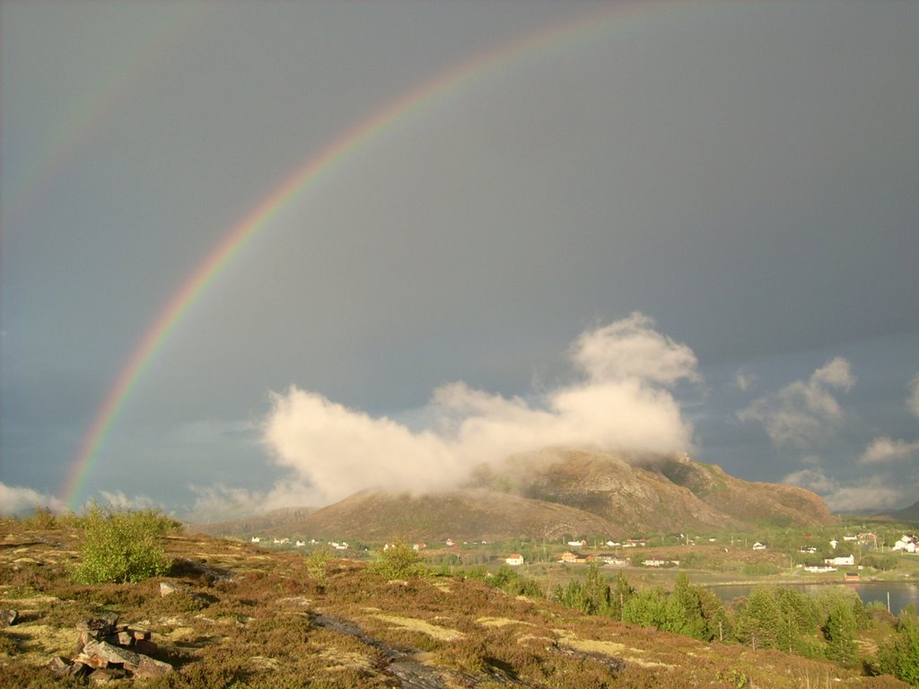 Rainbow over Vallersund, Fosen by B.Garberg