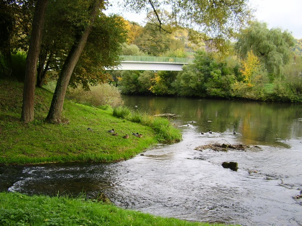 Mündung der Kessach in die Jagst by Å