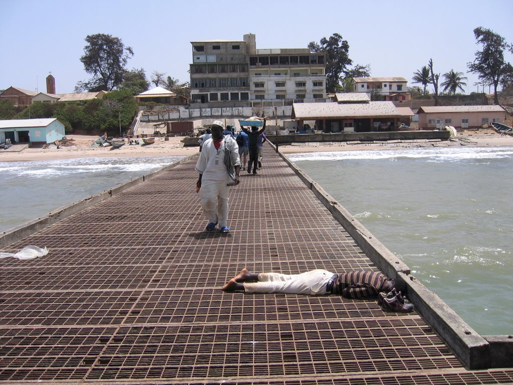 Gambia Bakau pier اسكله باكاوو گامبيا by Reza1001