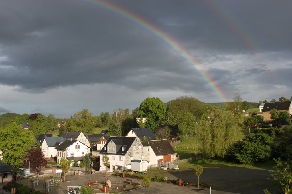 Doppelter Regenbogen über Lauter by ub_74