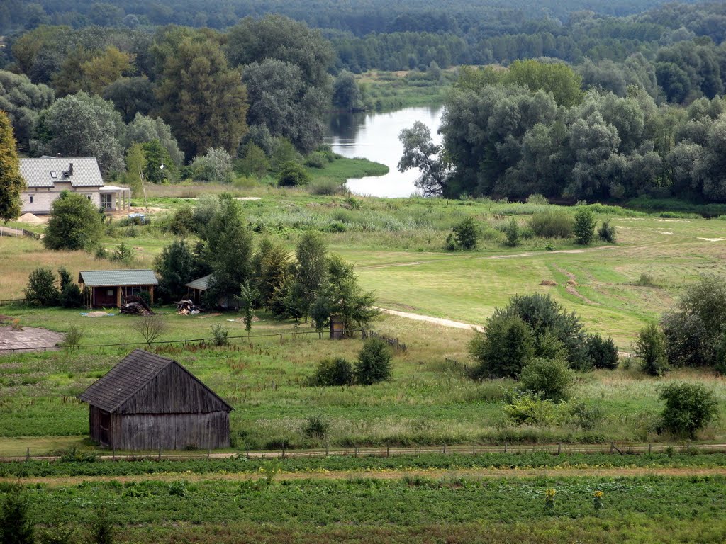 Widok z Góry Zamkowej w Mielniku by dudulec