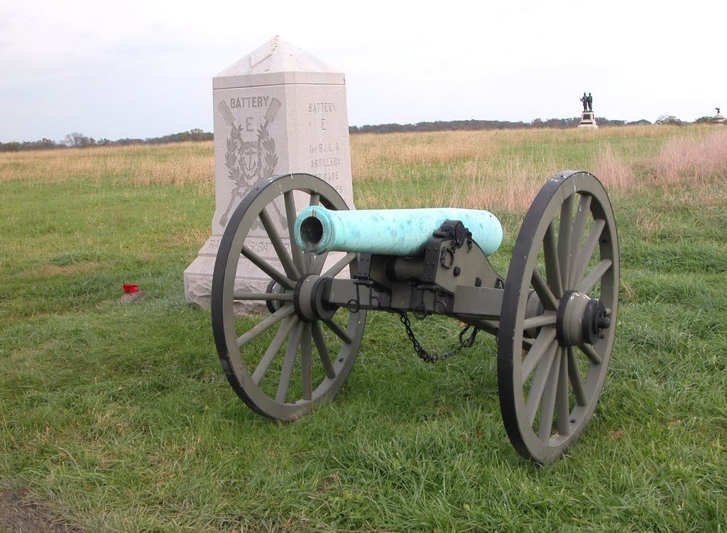 Battery E, 1st Rhode Island Light Artillery, Emmitsburg Road, Gettysburg National Military Park by Seven Stars