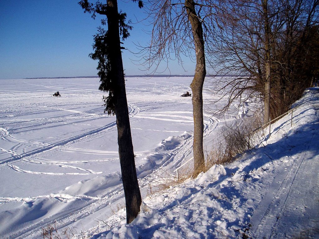 Winter on Lake Simcoe at Beaverton, ON by Canmac2