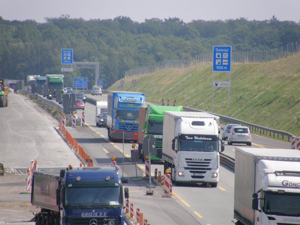 Bauarbeiten an der A1 bei Sittensen by Fotoberchtel