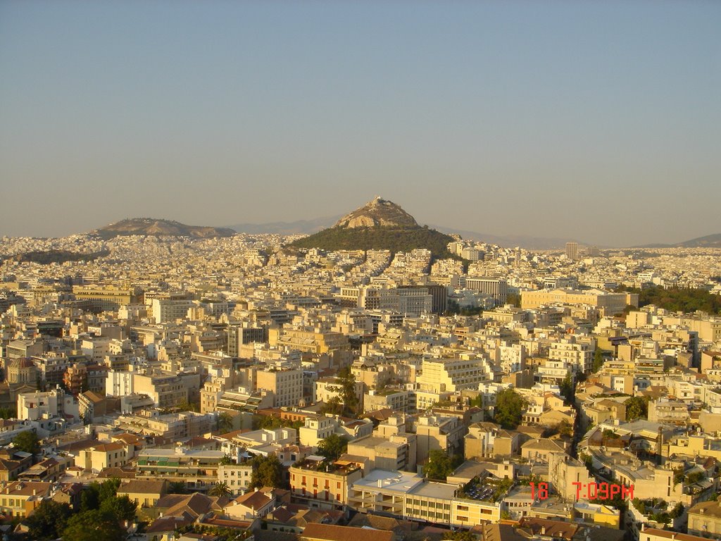 Athens From Acropolis by pireasspiro