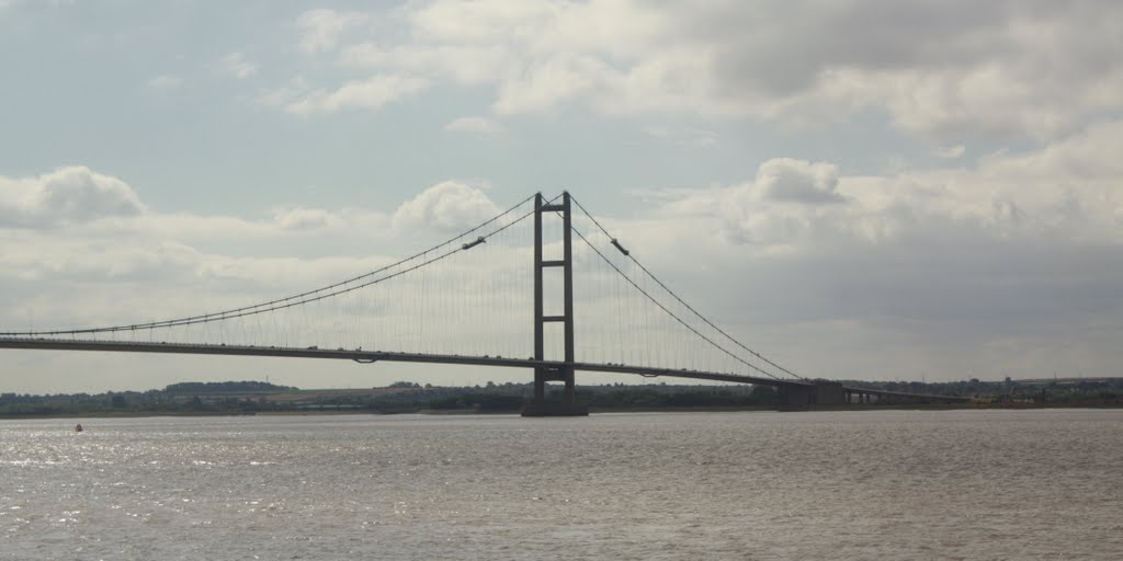 Humber Bridge from Train by Tony Oldfield