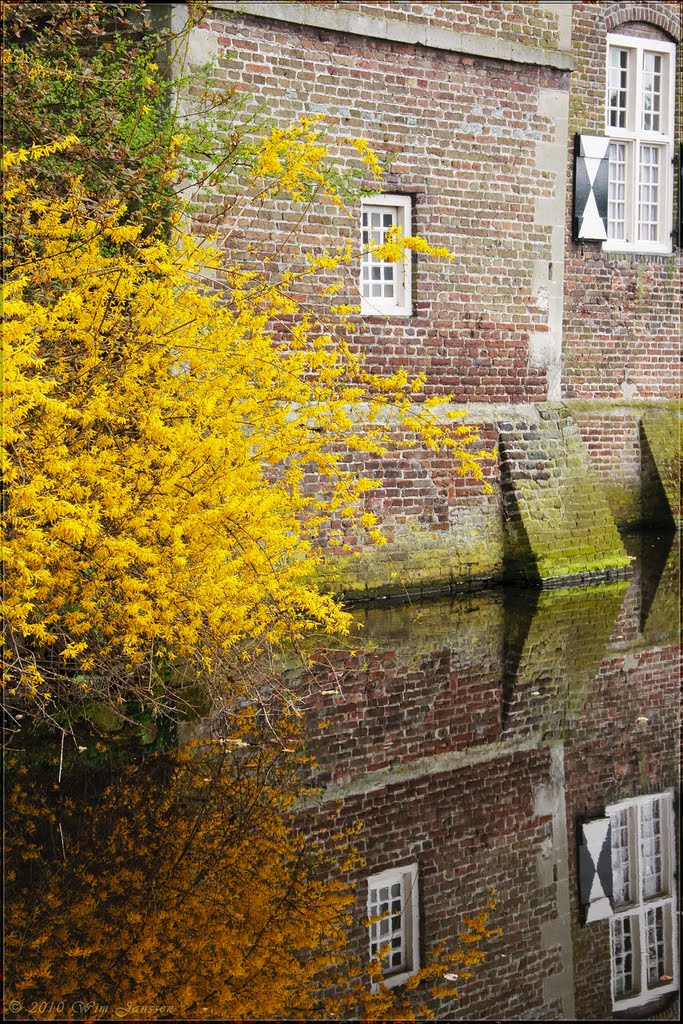 Castle Gemert - reflection, The Netherlands by Wim Janssen