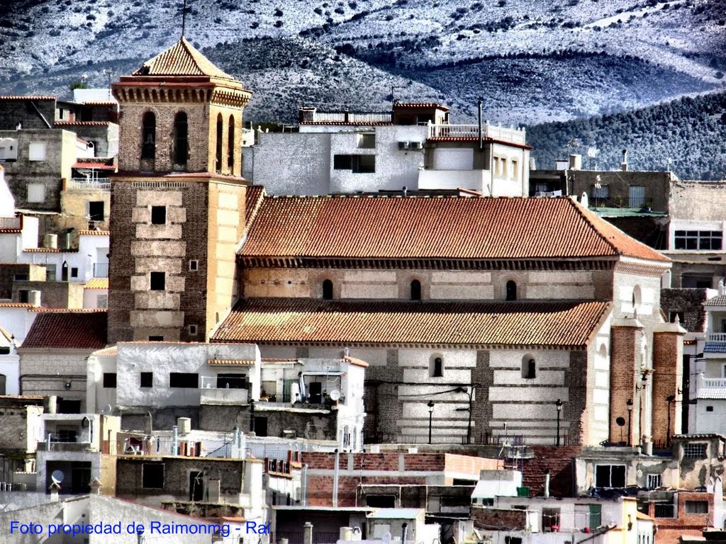 La Iglesia de Fiñana - vista desde la Ctra. Nacional. by raimonmg - Rai