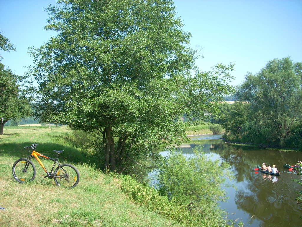 Outdoorrevier Lahn, bei Leun im Juli by 63098MGH