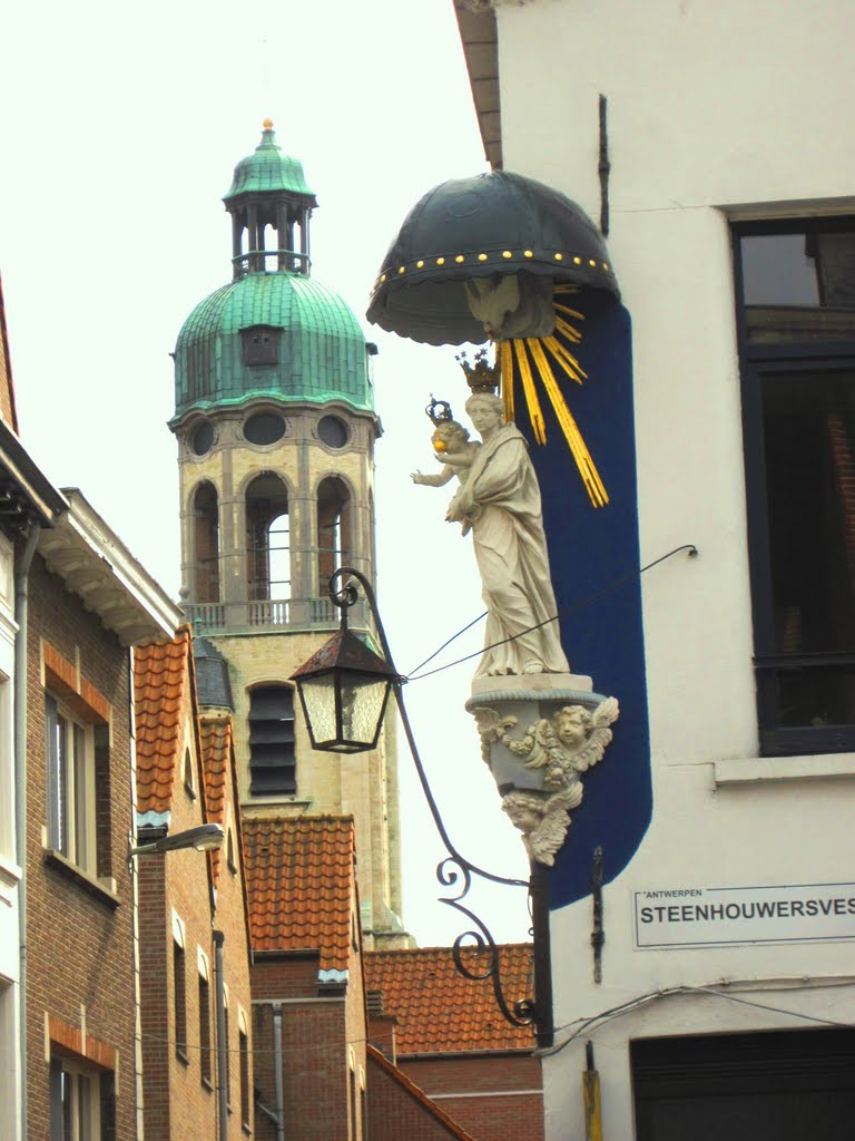 Our Lady sculptures in Antwerp by hpjm