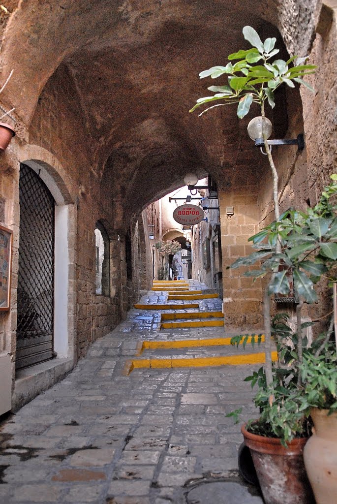 Street of Old Jaffa by nadiakushnir