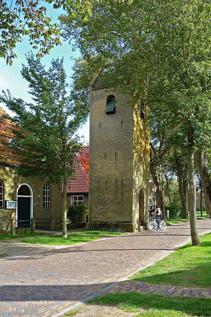 Ballum D.R. church and belltower by C. van den Toren