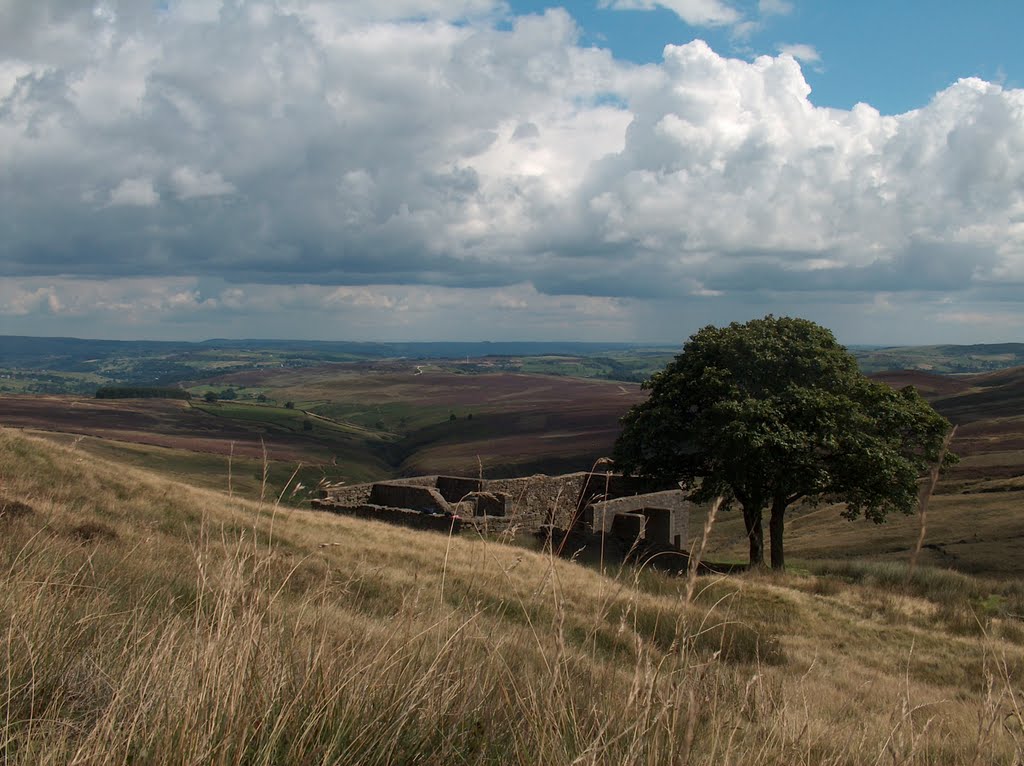 Top Withins - possibly the inspiration for the Earnshaws' farm in "Wuthering Heights" by Neil in Sheffield UK