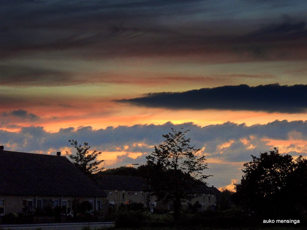 Zon ondergang sunset by Auko Mensinga