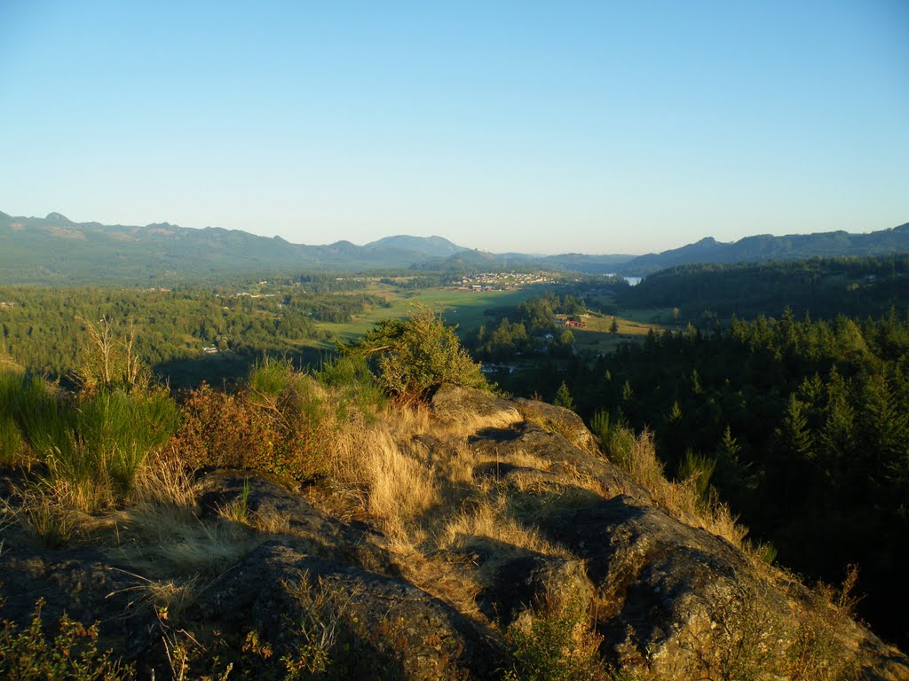 Top of Big Rock looking Towards Big lake by Joel Hoines