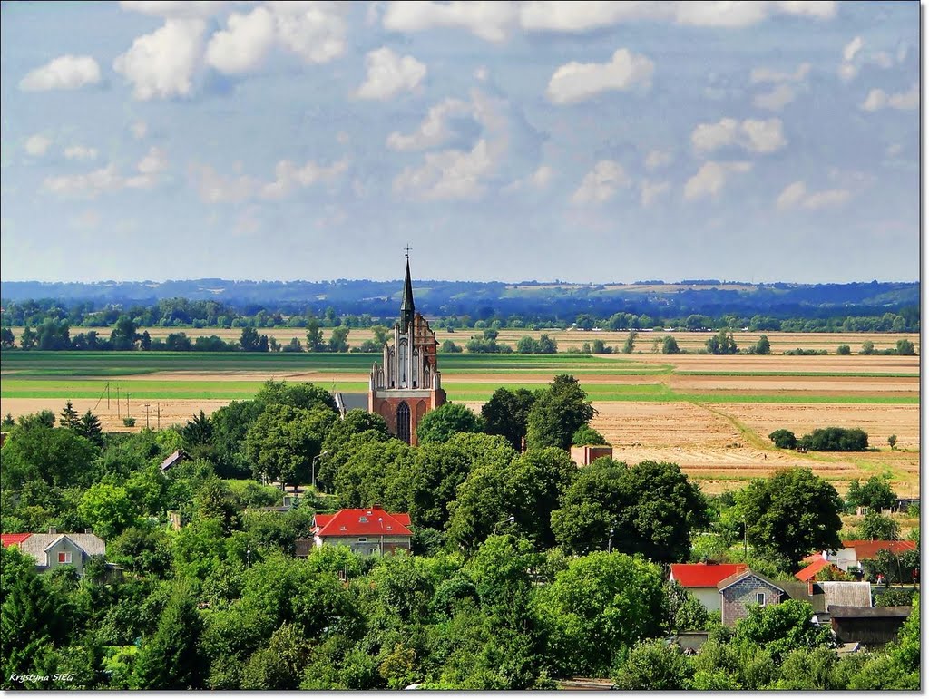 Widok z wieży zamkowej w Świeciu. by Krystyna SIEG