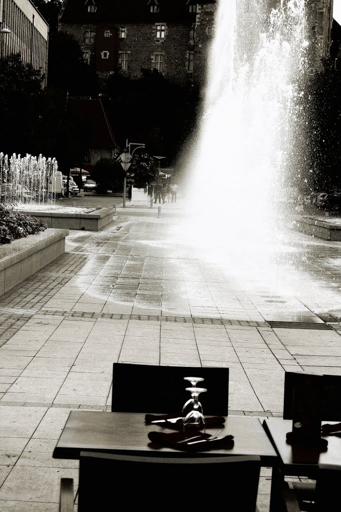 Fountains in Montlucon, France by © Andre Speek