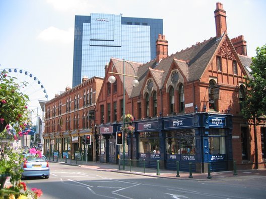 Old Warehouses over Gas St Basin by Stephen Battey