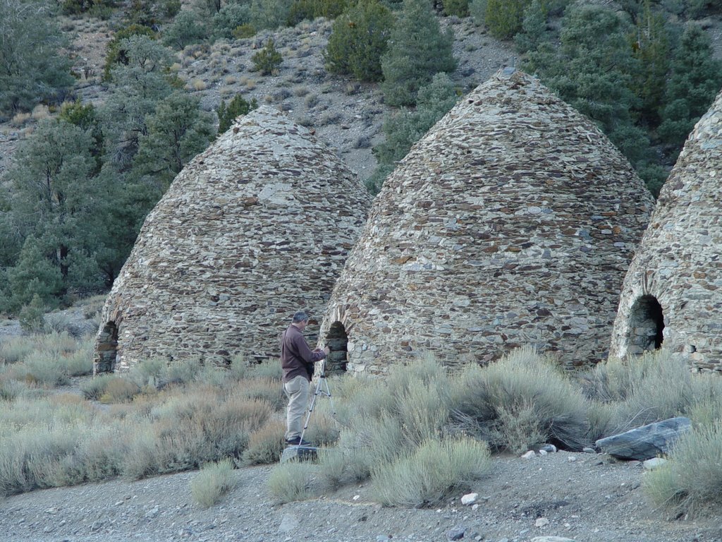 Charcoal Kilns and Doug by Bruce Bernard