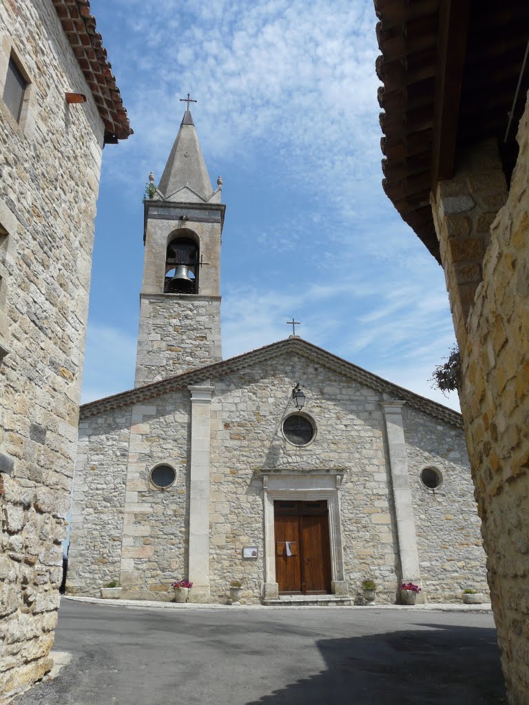 L'église de Bessas, département Ardèche, France by David Jimmink