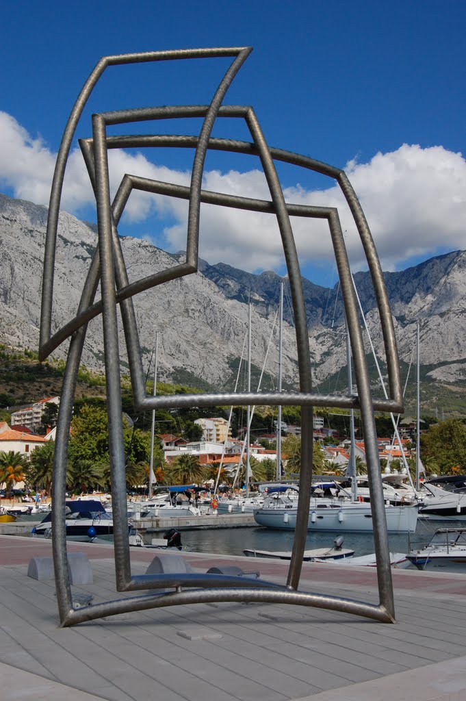 Sails are here in the port by Antonina Cherpak