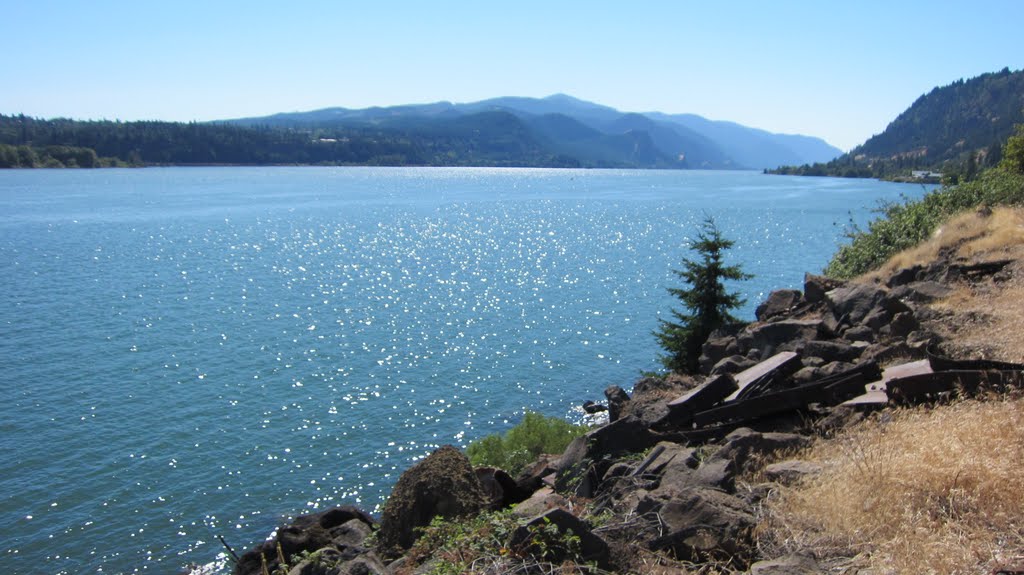 LOOKING WEST DOWN THE COLUMBIA RIVER by greggster7