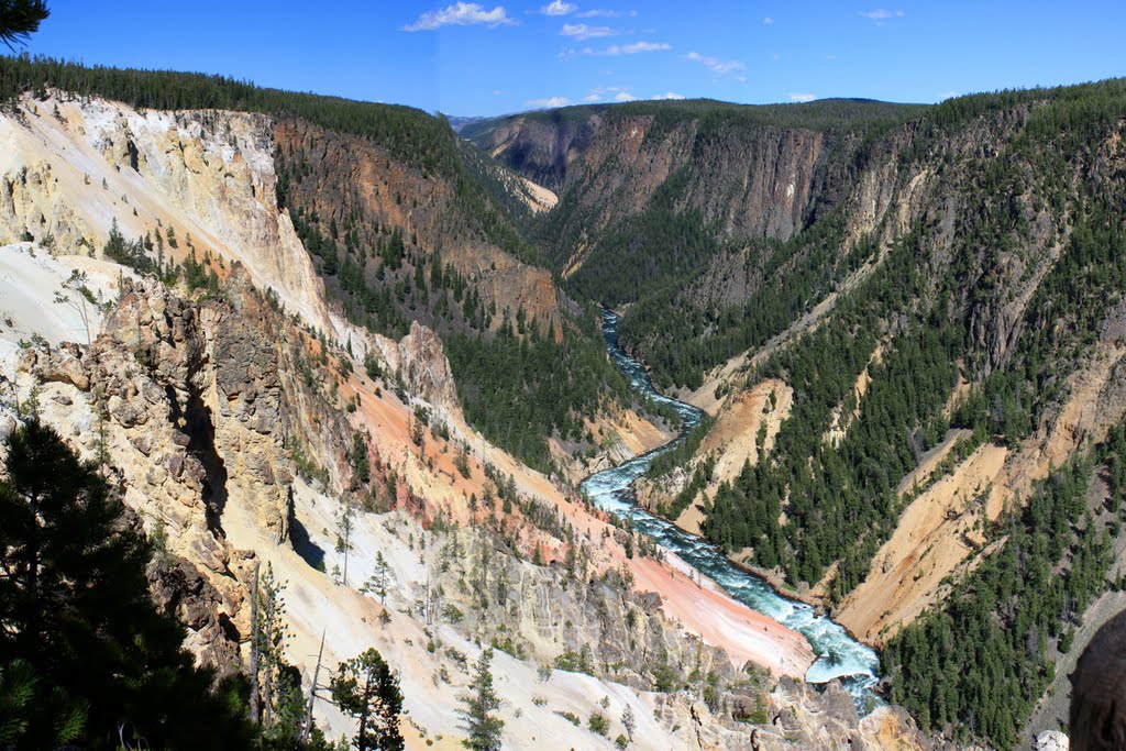 Yellowstone NP, Yellowstone River Canyon by JMZ2007