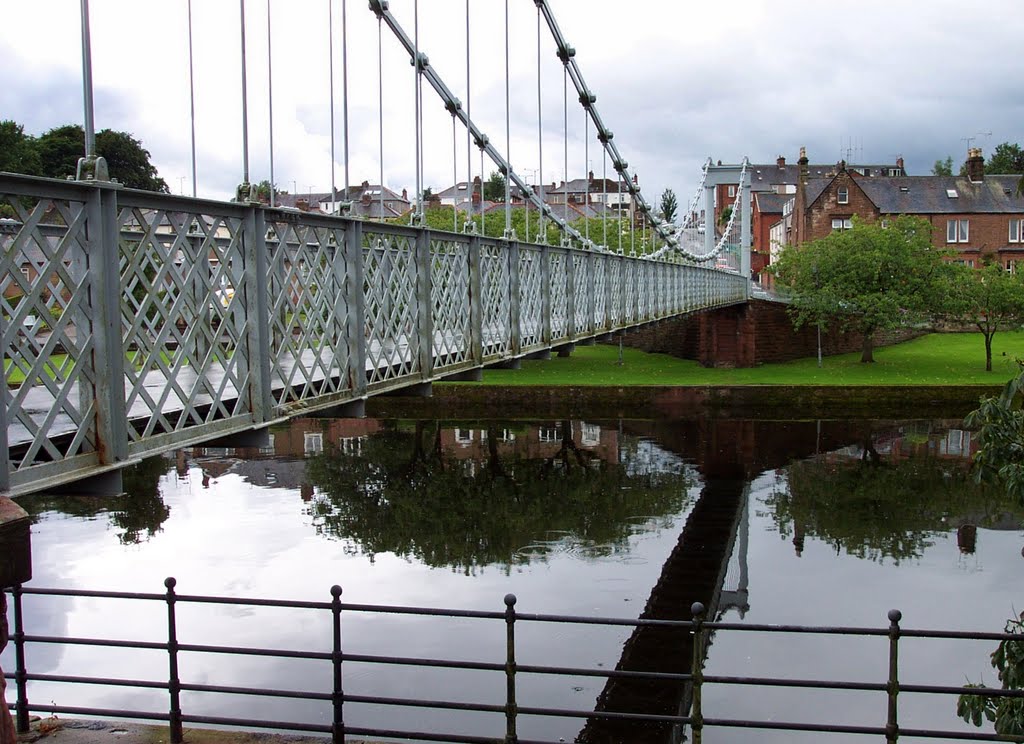 Foot Bridge over the Nith. by spuggy