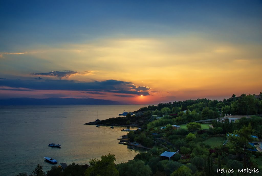 Sunset in Porto Heli / 2 by Petros Makris