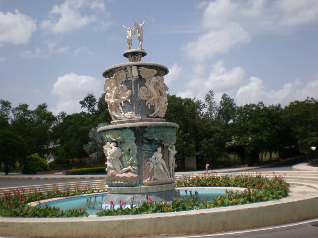 Angel Fountain in Ramoji Film City by rijuz