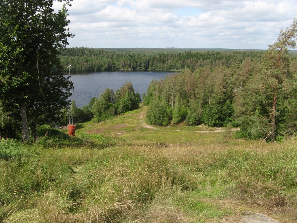 Ski slope at Aboda Cliff during summer time, July 2010 by AOE