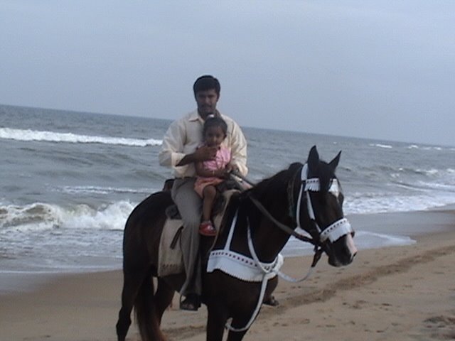 Horse Ride in Mahab's Beach by ramsuresh