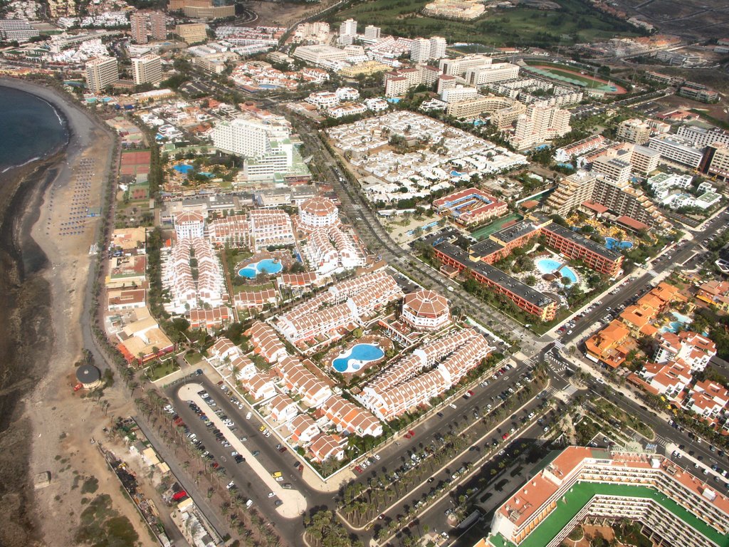 Aerial View Playa de las Americas by JPS