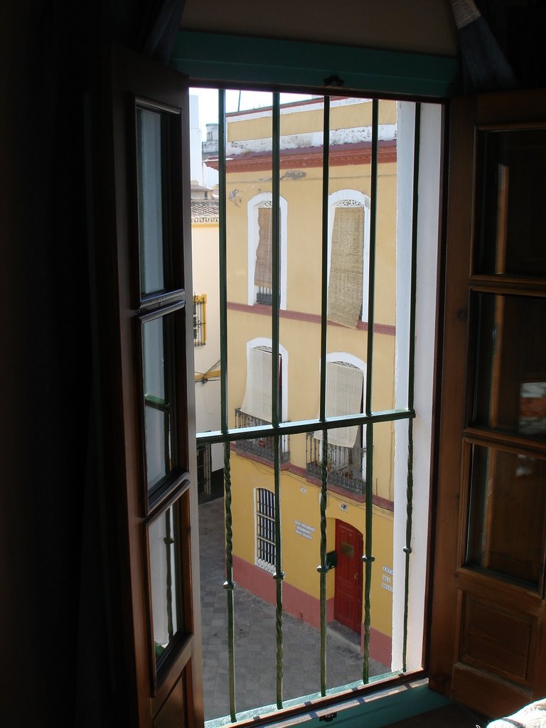 Vista de la plaza de las 3 cruces desde mi habitacion by arques89