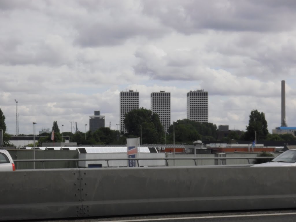 View from the Giessenbrug - Schiedam - 2010 by StevenL