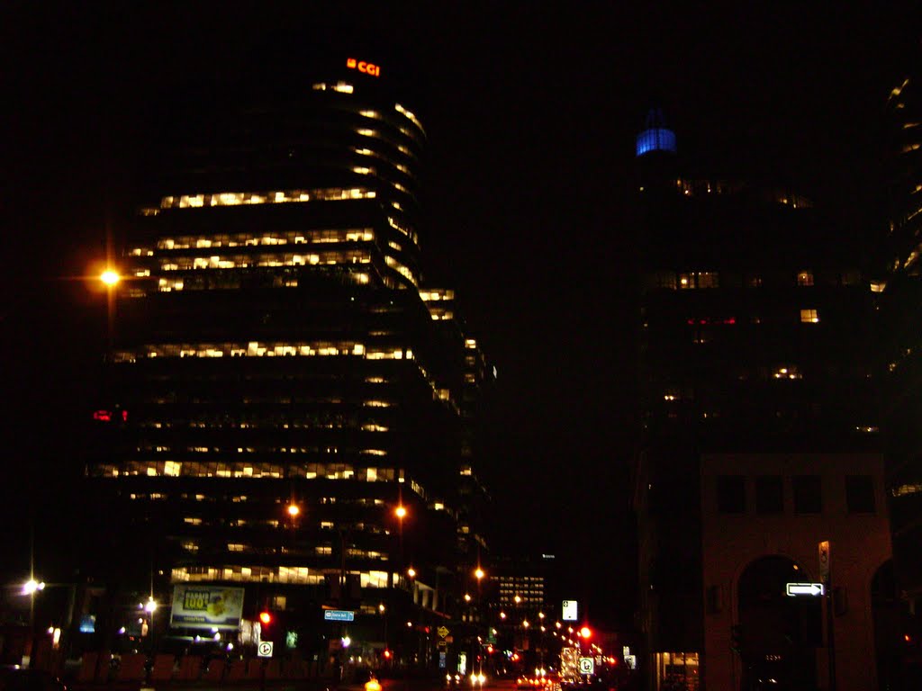 Boulevard Renee-Levesque, Montreal - looking south from Sheraton by Nicholas Weiner