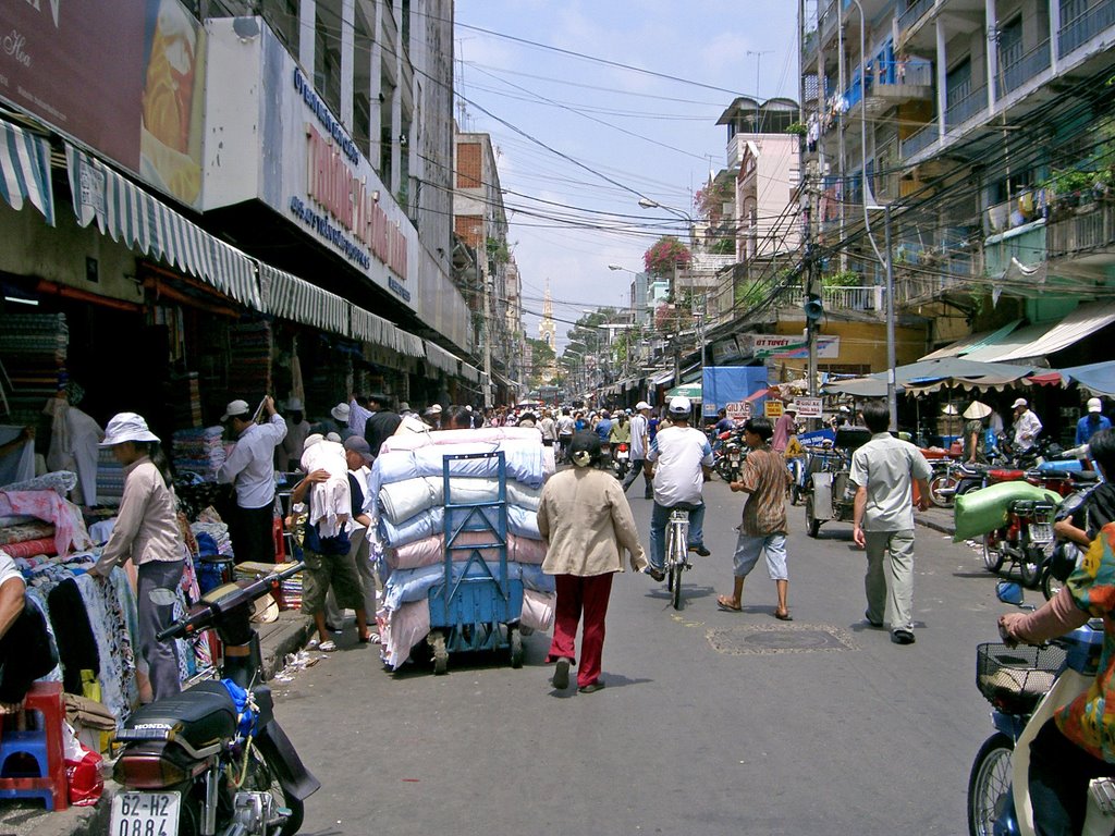 Saigon Fabric mart by Bill Cook