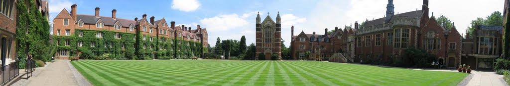 Panorama of Selwyn College, Cambridge, UK by Balázs Fekete