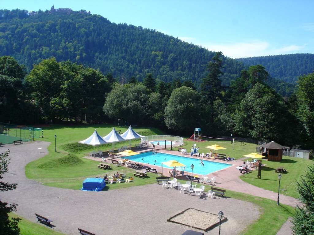 Le Domaine Saint Jacques - La piscine extérieure vue du pavillon Lorraine by chimeria