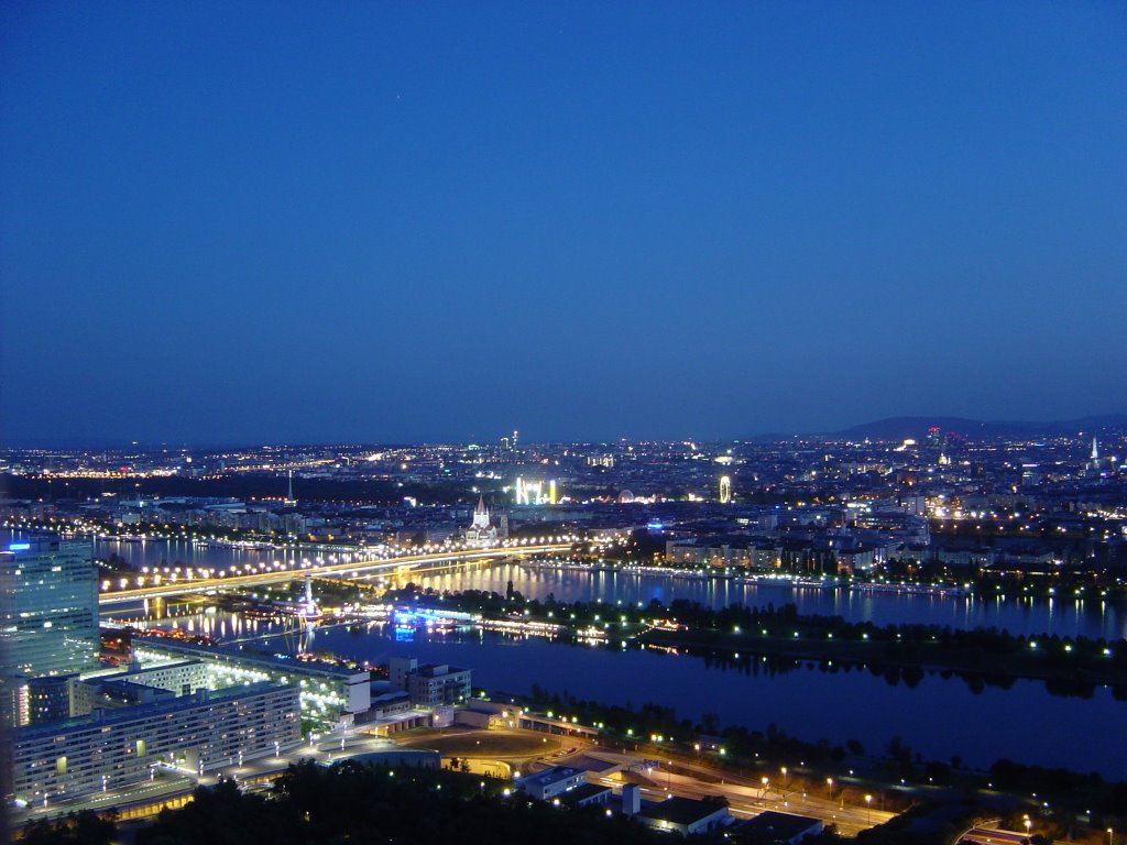 Vienna Prater from Donauturm by Leo Roubos