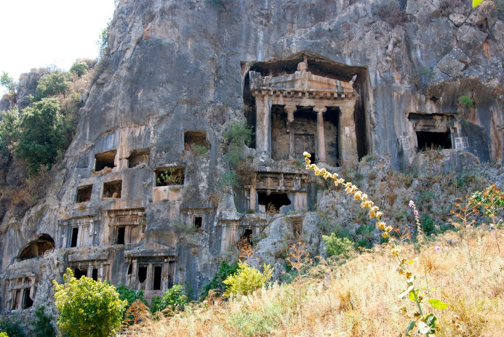 Fethiye, Muğla, Tombs of Telmessos by Jan Lalkens