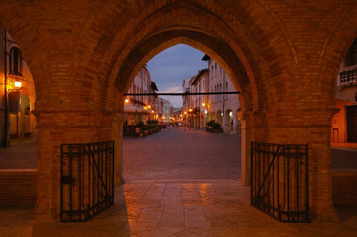 Pordenone - V.Emanuele II st. from City Hall - Summer 2007 by Stefano Consolaro