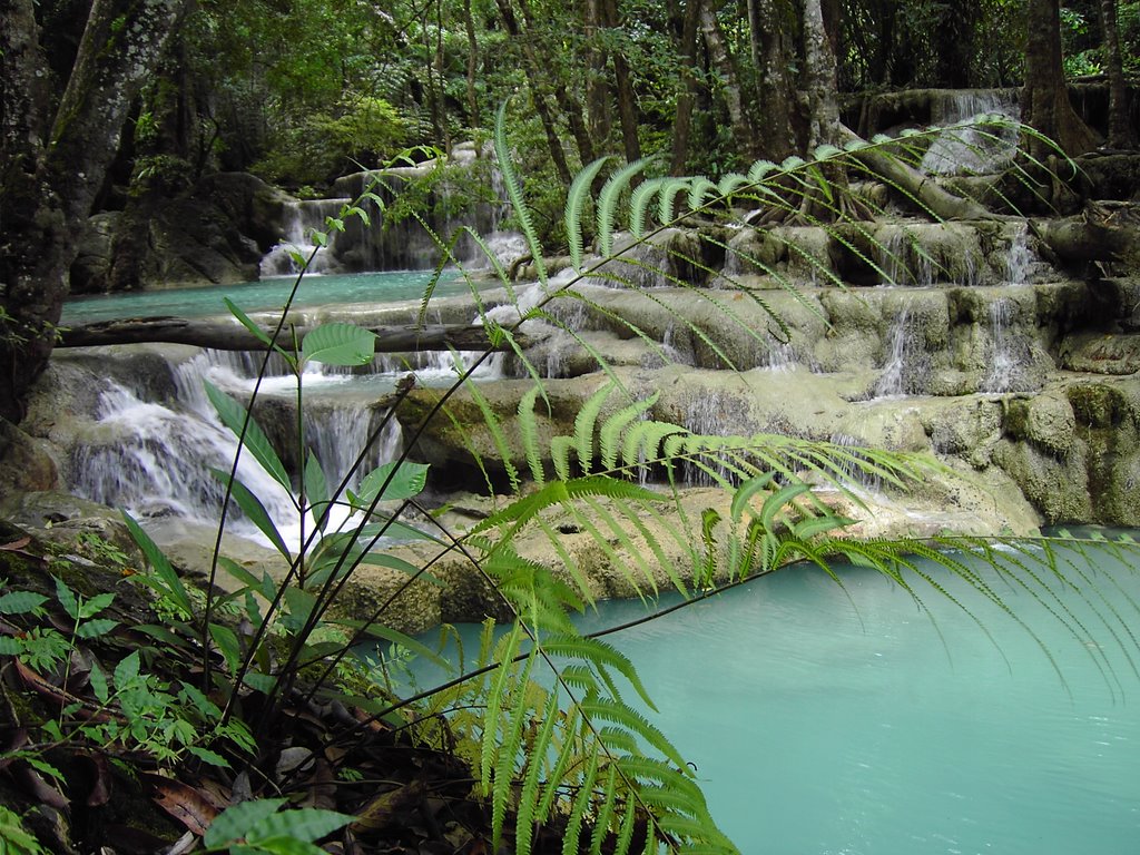 Erawan Waterfalls by Fred RAVE