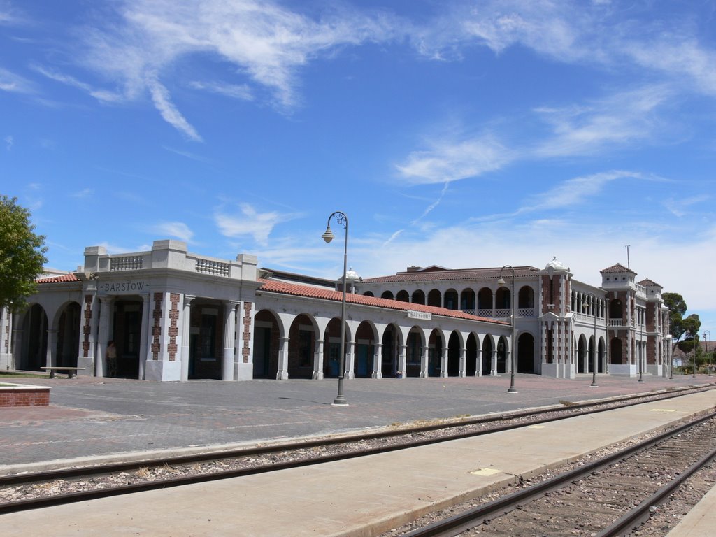 Barstow Train Terminal & Harvey House by saxxon