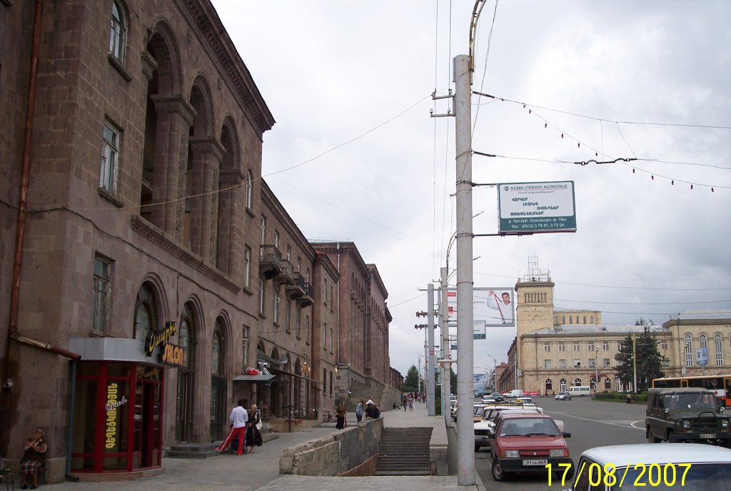 Sayat Nova street and a square by Agassi