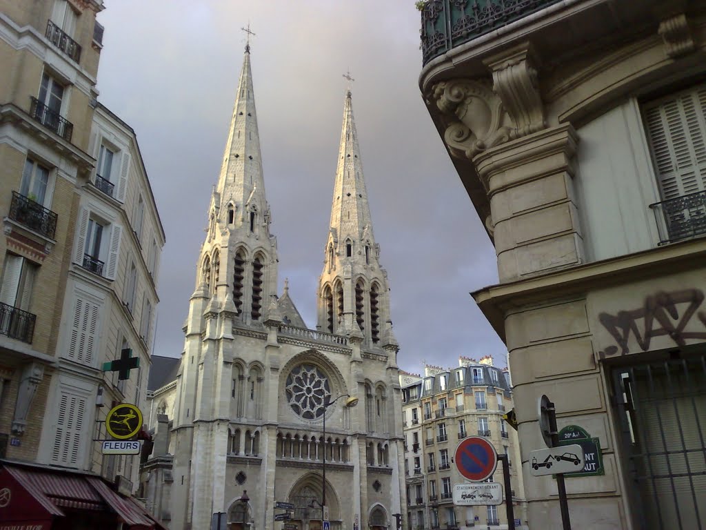 Saint Jean-Baptiste de Belleville by Paul von Hagens