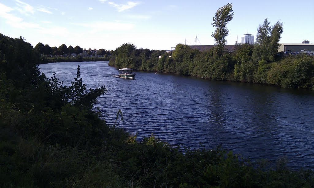 Water bus on the River Taff, Cardiff by Dee Duble Yuh