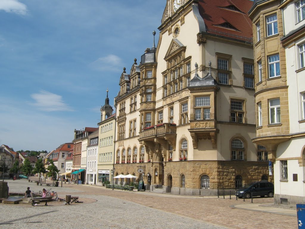 Werdau Marktplatz by gerdb