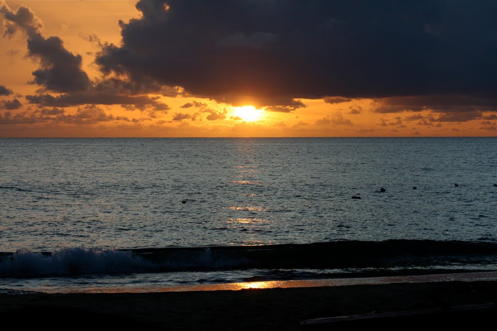 Rompe Olas Beach Sunset - Aguadilla, Puerto Rico by Ron Nieves