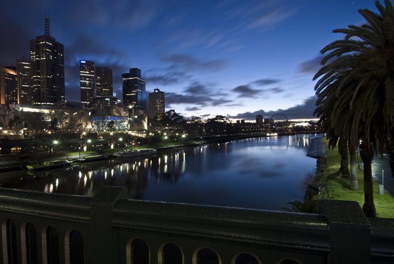 Sunrise over Melbourne City by Hunter and Richards